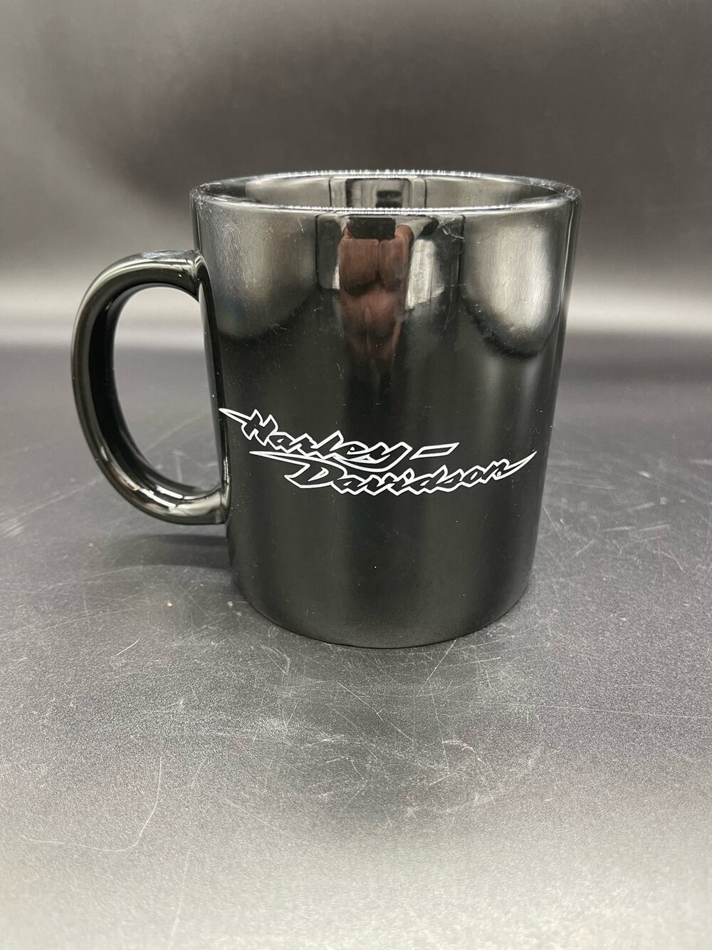 Harley Davidson Eagle Bar & Shield Black Coffee Mug Cup